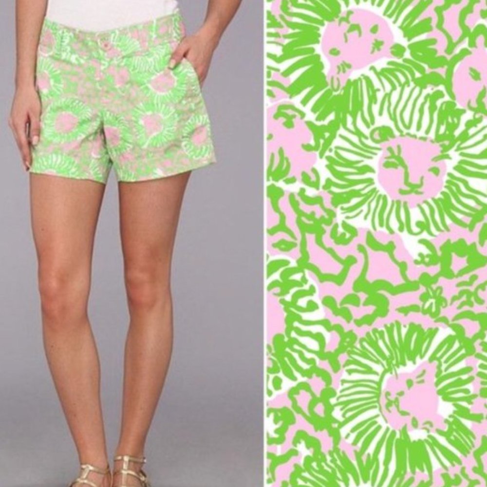 Lilly Pulitzer Callahan Shorts - Lion Print